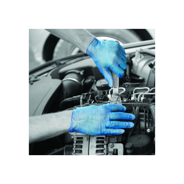 Shield GD13 Blue Vinyl PF Disposable Glove (10 x 100)