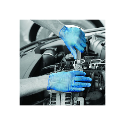 Shield GD13 Blue Vinyl PF Disposable Glove (10 x 100)